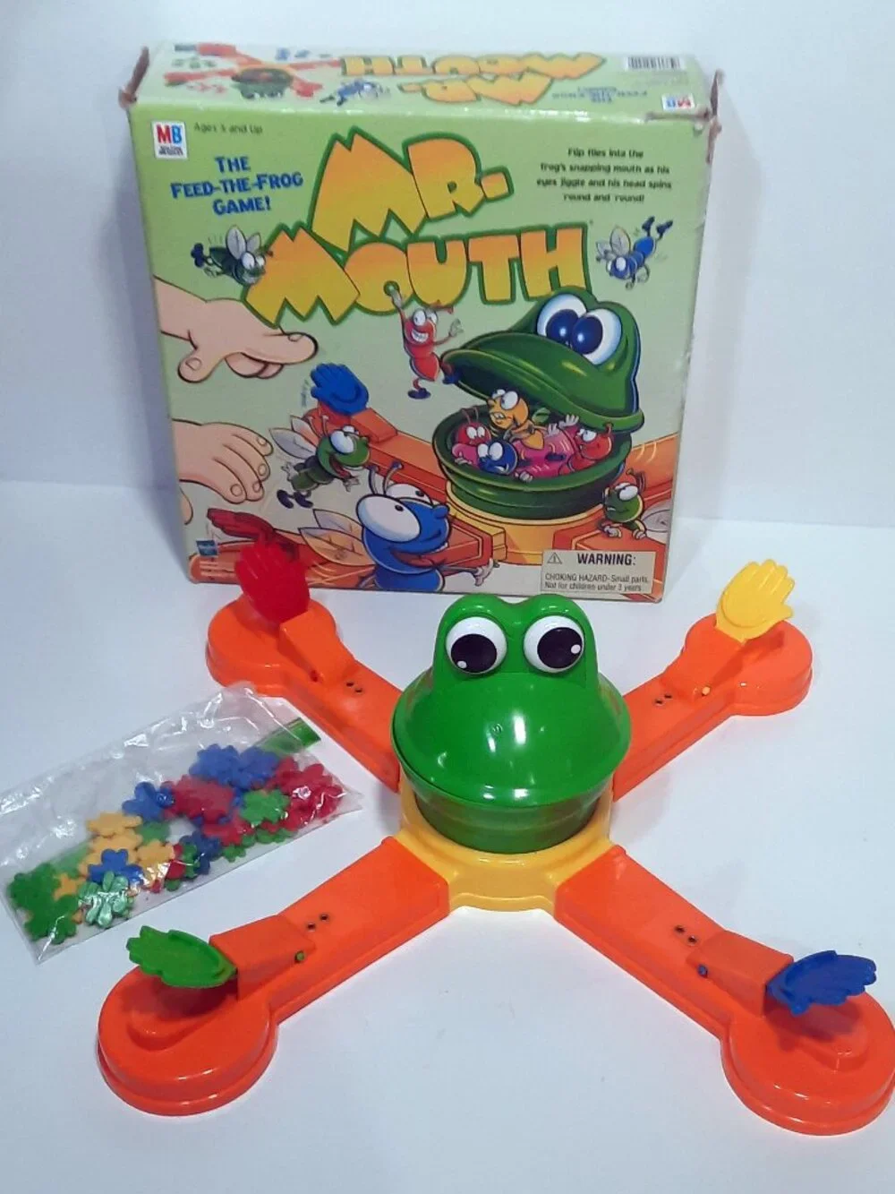 Mr Mouth Feed The Frog Game VTG 1999 Milton Bradley Tested Works No Instructions